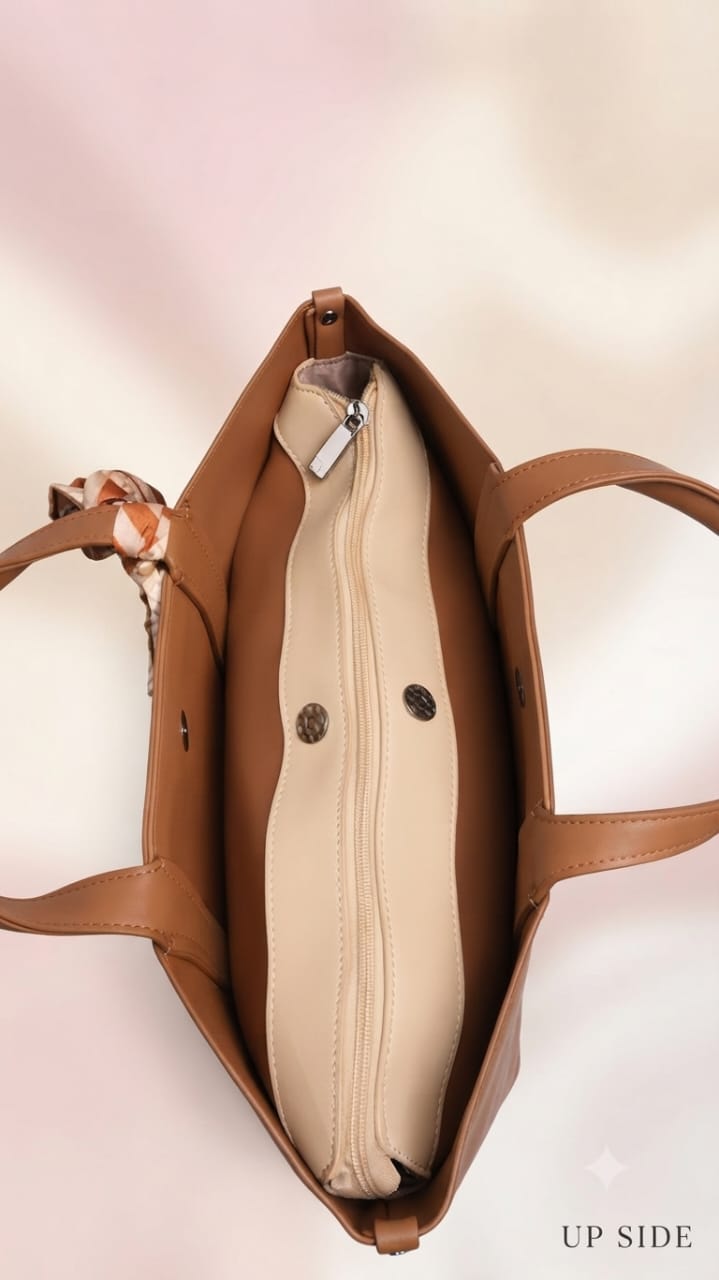 Exotic Premium Soft PU Leather Tote Bag | Spacious Multi-Compartment College, Office & Travel Shoulder Bag