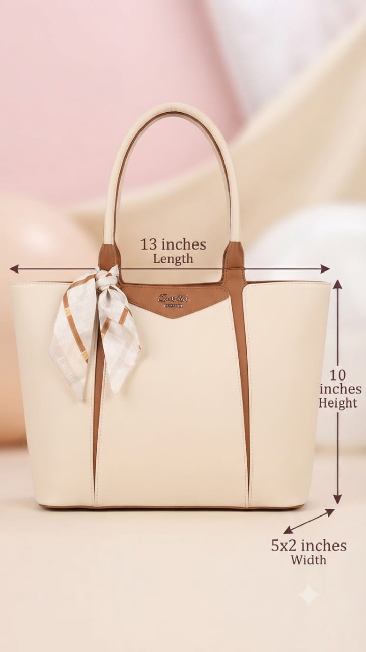 Exotic Premium Soft PU Leather Tote Bag | Spacious Multi-Compartment College, Office & Travel Shoulder Bag