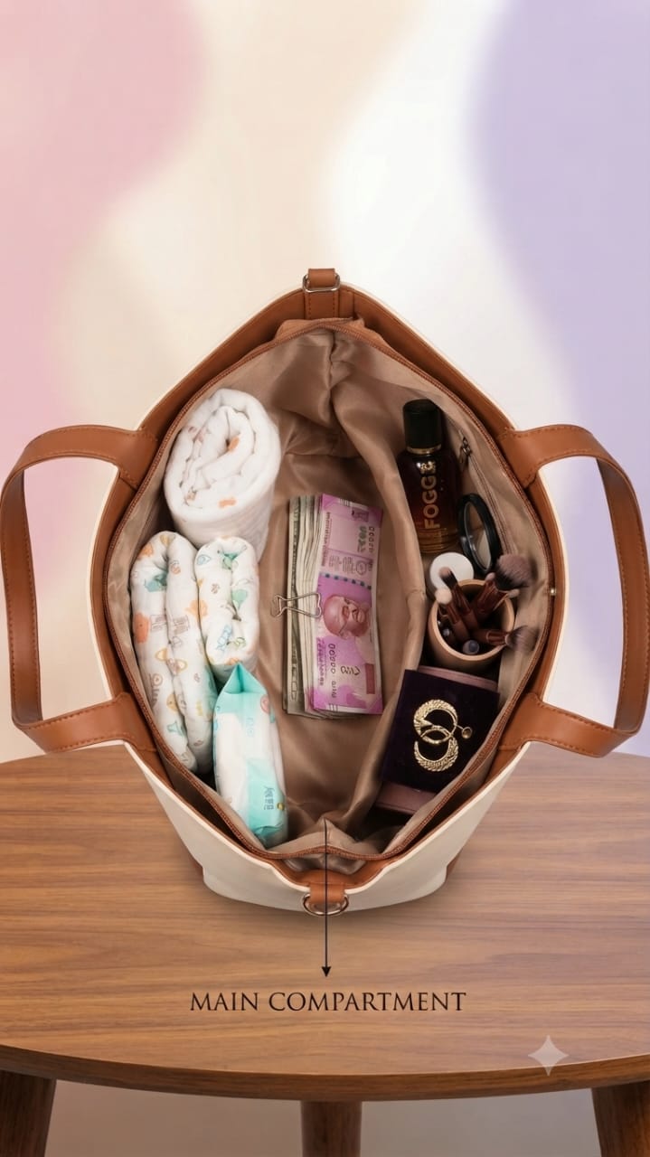 Exotic Premium Soft PU Leather Tote Bag | Spacious Multi-Compartment College, Office & Travel Shoulder Bag