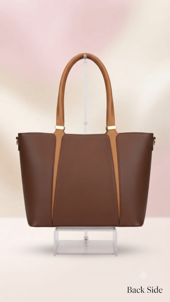 Exotic Premium Soft PU Leather Tote Bag | Spacious Multi-Compartment College, Office & Travel Shoulder Bag