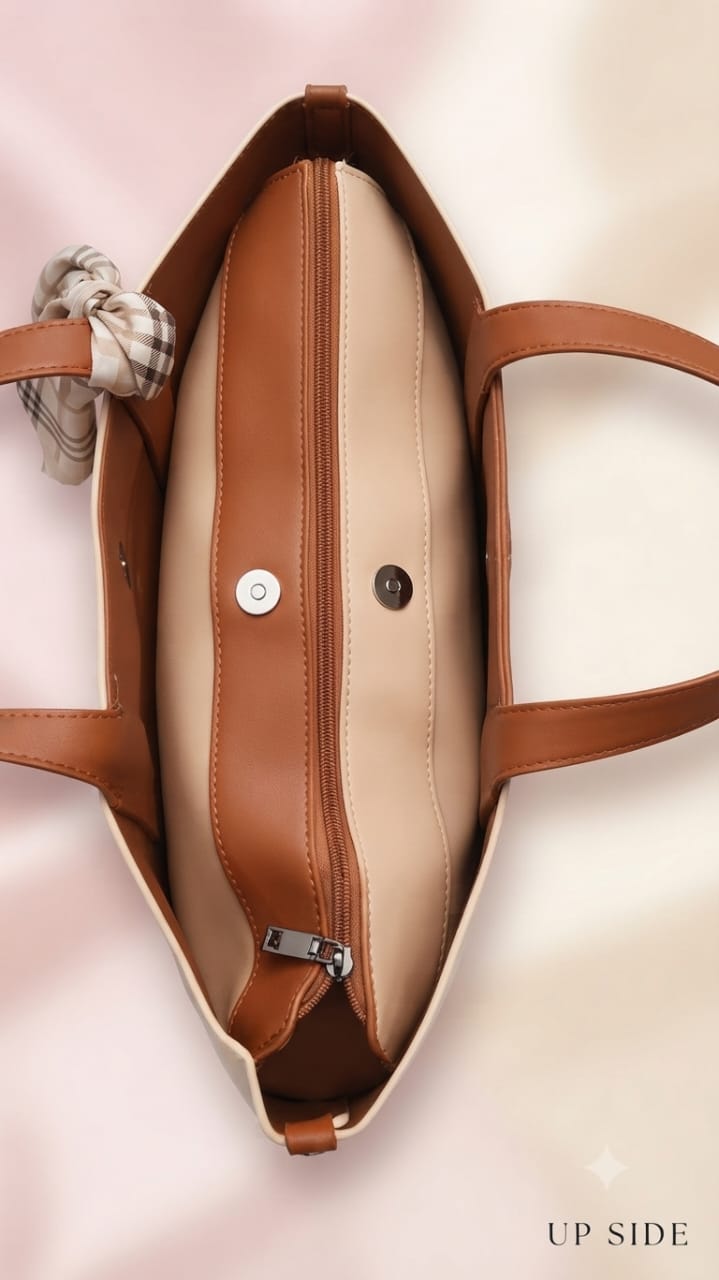 Exotic Premium Soft PU Leather Tote Bag | Spacious Multi-Compartment College, Office & Travel Shoulder Bag