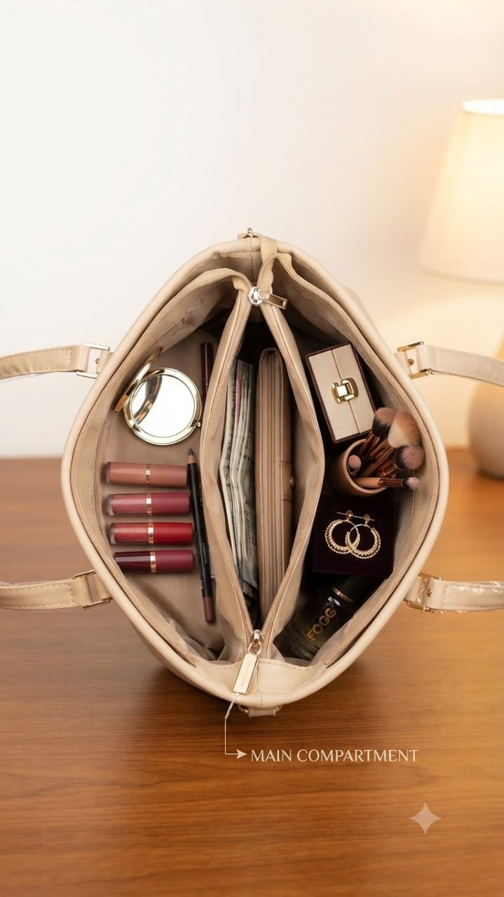 Exotic Premium Soft PU Leather Medium Tote Bag | Elegant Partywear Handbag for Women