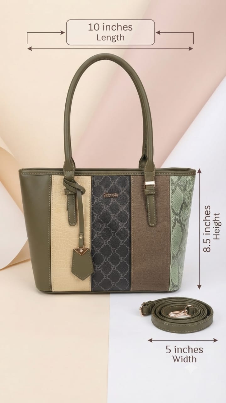 Exotic Premium Soft PU Leather Medium Tote Bag | Elegant Partywear Handbag for Women