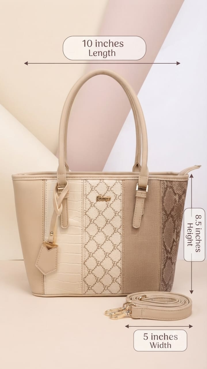 Exotic Premium Soft PU Leather Medium Tote Bag | Elegant Partywear Handbag for Women