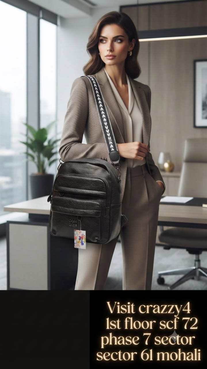 Min Min Premium Soft PU Leather Backpack | Stylish Multi-Compartment Bag for College, Office & Travel
