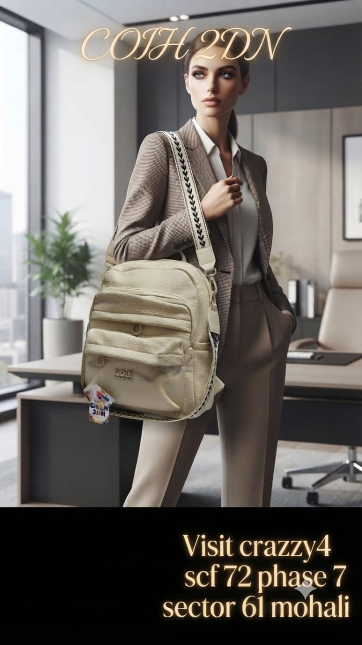 Min Min Premium Soft PU Leather Backpack | Stylish Multi-Compartment Bag for College, Office & Travel