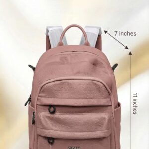 Min Min Premium Soft PU Leather Backpack | Stylish Multi-Compartment Bag for College, Office & Travel
