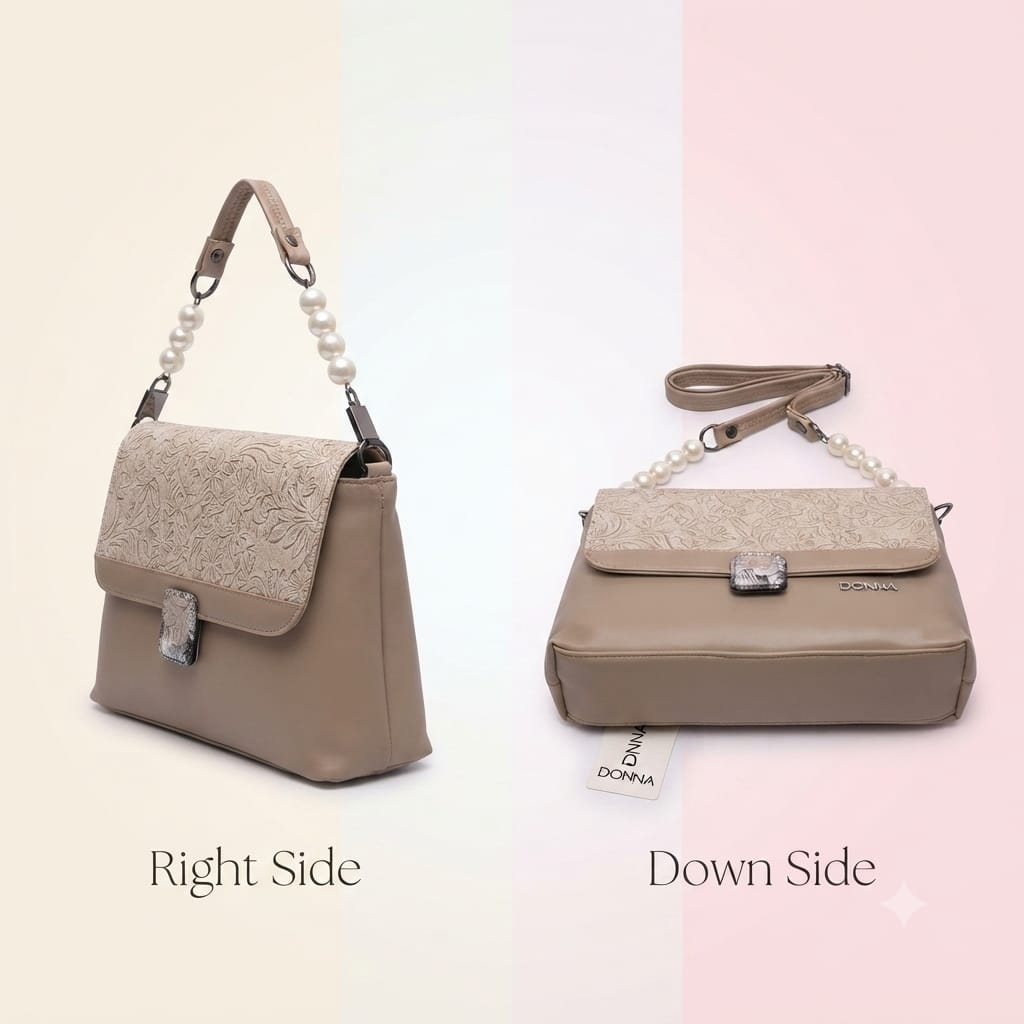 EDONE Premium PU Leather Sling Bag with Flap | Multi-Zip Daily Travel & Casual Crossbody Bag
