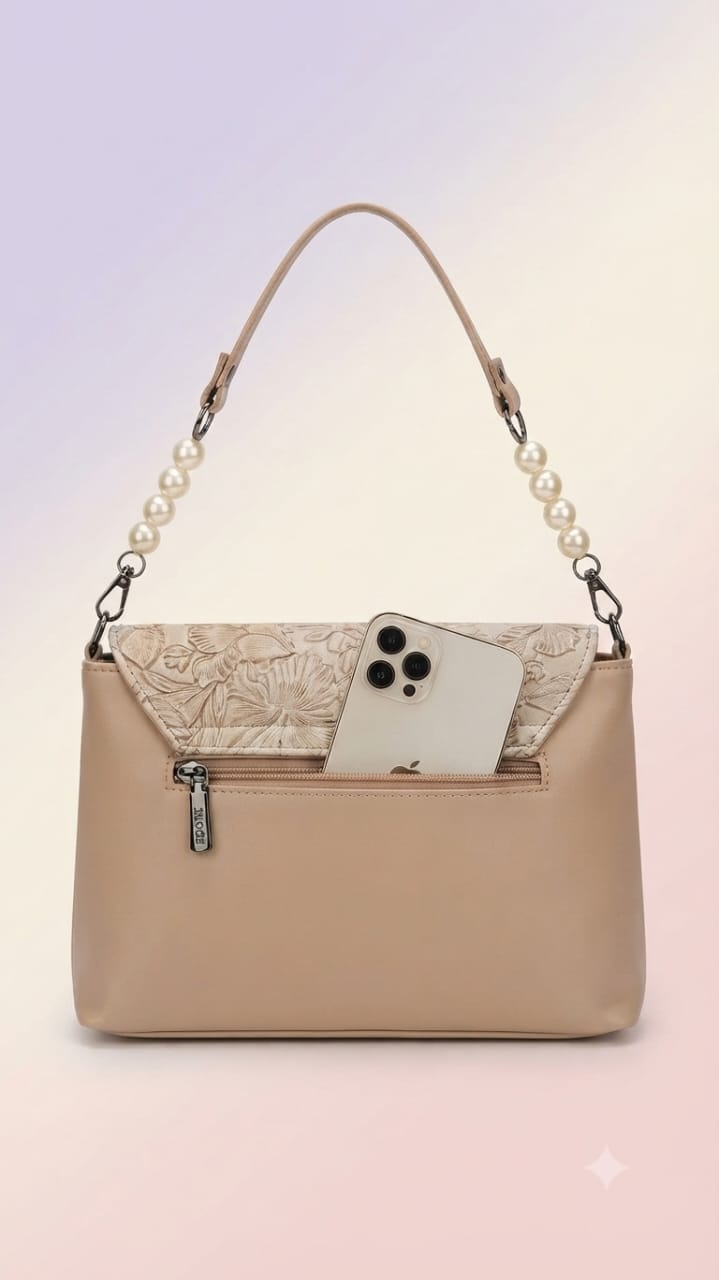 EDONE Premium PU Leather Sling Bag with Flap | Multi-Zip Daily Travel & Casual Crossbody Bag