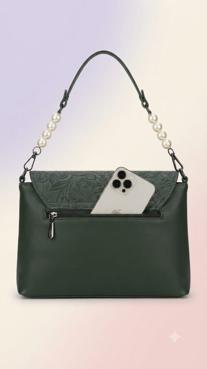 EDONE Premium PU Leather Sling Bag with Flap | Multi-Zip Daily Travel & Casual Crossbody Bag