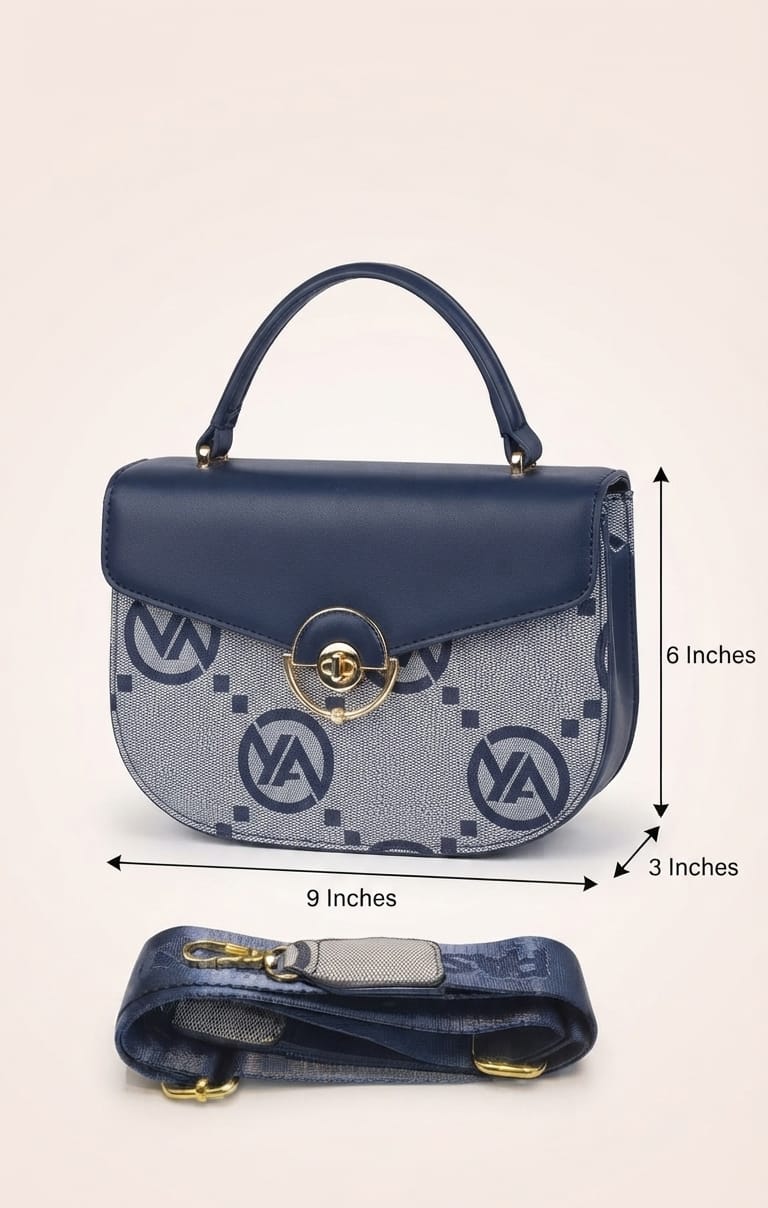 Imported Premium PU Leather Sling Bag with Flap | 3-Compartment Daily Office Crossbody Bag