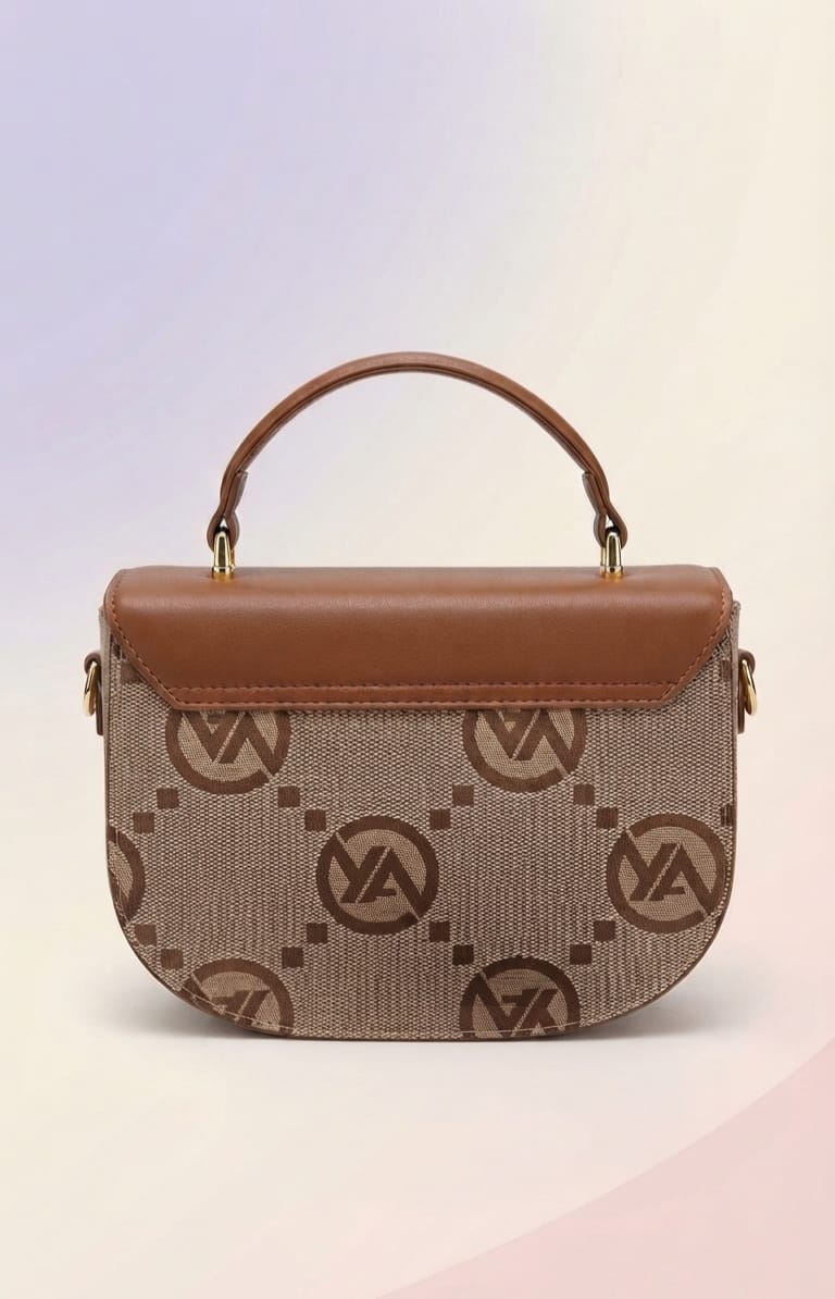 Imported Premium PU Leather Sling Bag with Flap | 3-Compartment Daily Office Crossbody Bag
