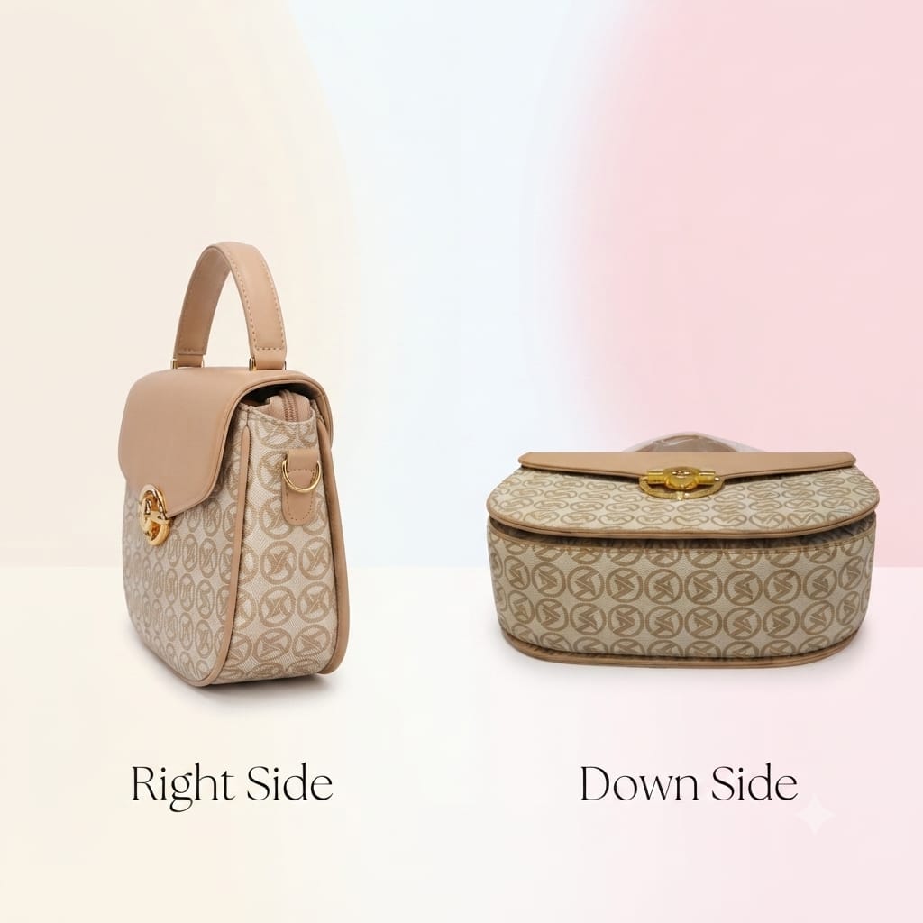 Imported Premium PU Leather Sling Bag with Flap | 3-Compartment Daily & Office Crossbody Bag