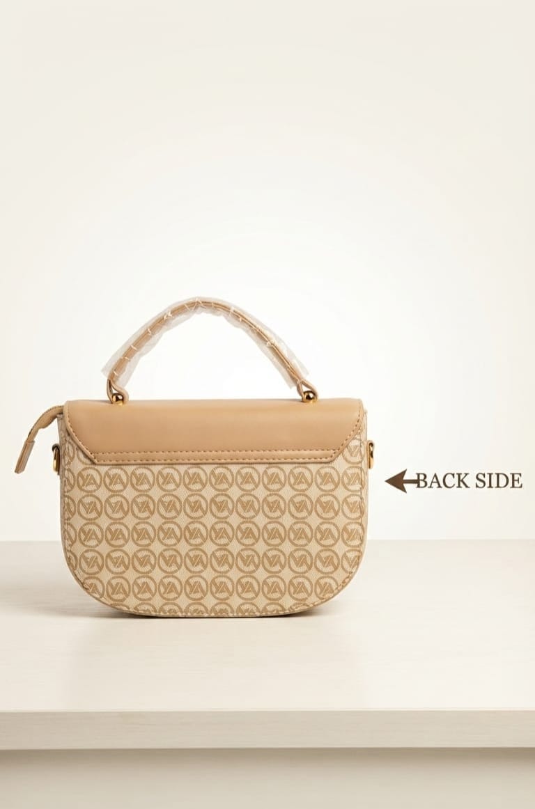 Imported Premium PU Leather Sling Bag with Flap | 3-Compartment Daily & Office Crossbody Bag