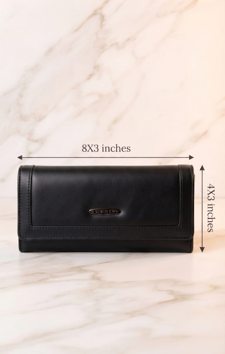 ESSENCE Premium PU Leather Women's Hand Clutch | Compact Smartphone, Cash, Card & Coin Purse