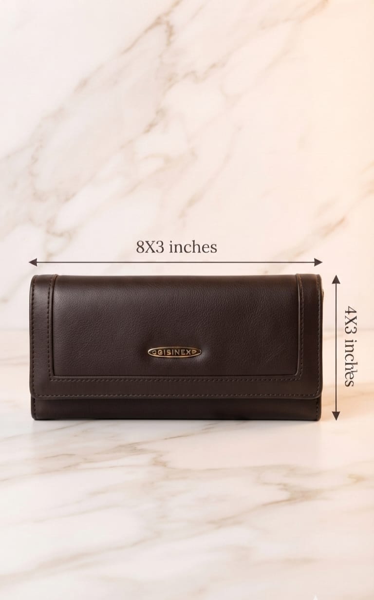 ESSENCE Premium PU Leather Women's Hand Clutch | Compact Smartphone, Cash, Card & Coin Purse