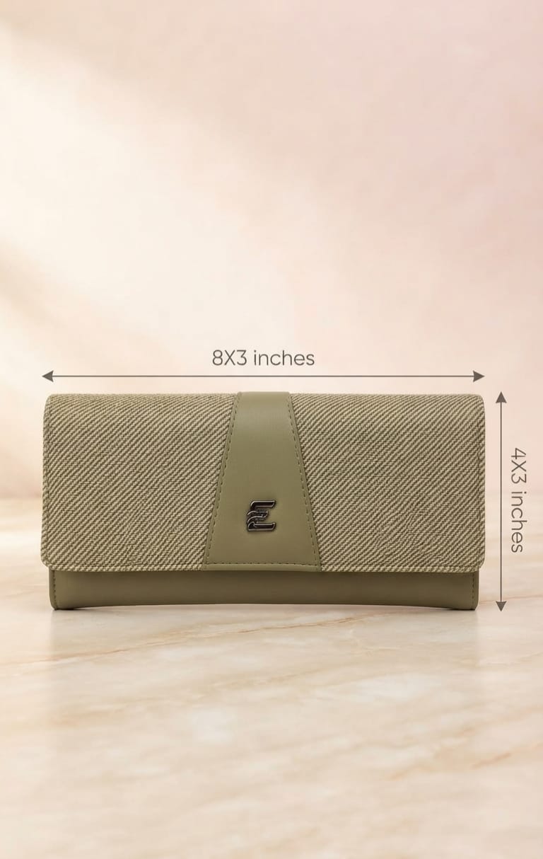 Essence Premium PU Leather Hand Clutch Wallet in Sky Blue | Compact Smartphone, Cash, Card & Coin Purse