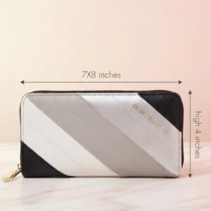 Colour Collection Premium PU Leather Hand Clutch for Girls | Compact Travel Wallet & Cash Card Organizer