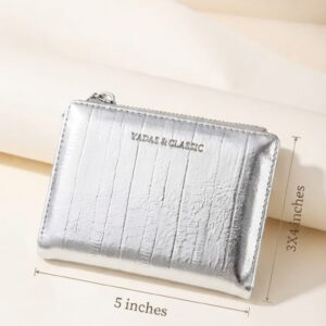 Simple Classic Premium PU Leather Girls Wallet | Compact Pocket Wallet with Magnetic & Zip Closure