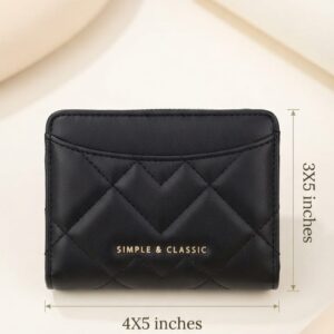 Simple Classic Premium PU Leather 2-Fold Wallet for Girls | Compact Bifold Cash & Card Organizer