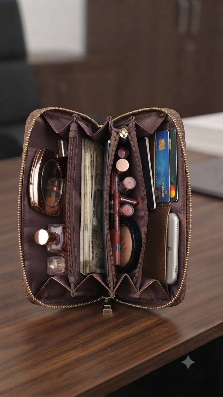 Imported High-End Fashion PU Handkit Clutch | Elegant Women’s Handheld Bag for Party, Casual & Formal Use