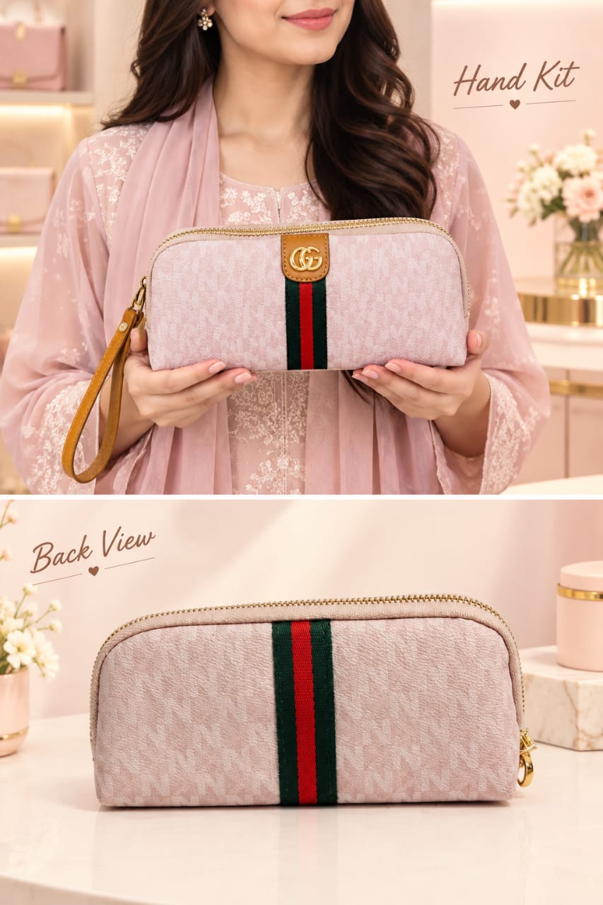 Imported High-End Fashion PU Handkit Clutch | Elegant Women’s Handheld Bag for Party, Casual & Formal Use