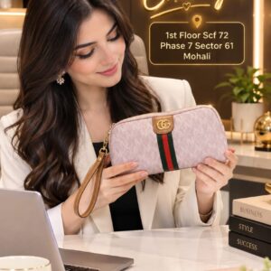 Imported High-End Fashion PU Handkit Clutch | Elegant Women’s Handheld Bag for Party, Casual & Formal Use