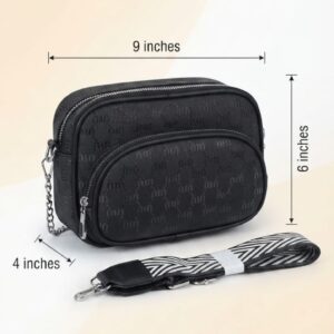 Min Min Premium Waterproof Sateen Sling Bag for Girls | 2-Compartment Daily Crossbody Bag