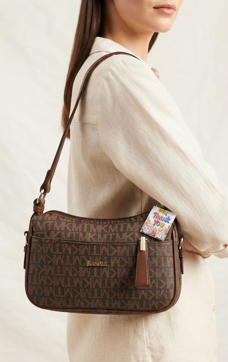 Imported Premium PU Leather Sling Bag for Girls | 3-Zip 3-Compartment Crossbody Bag