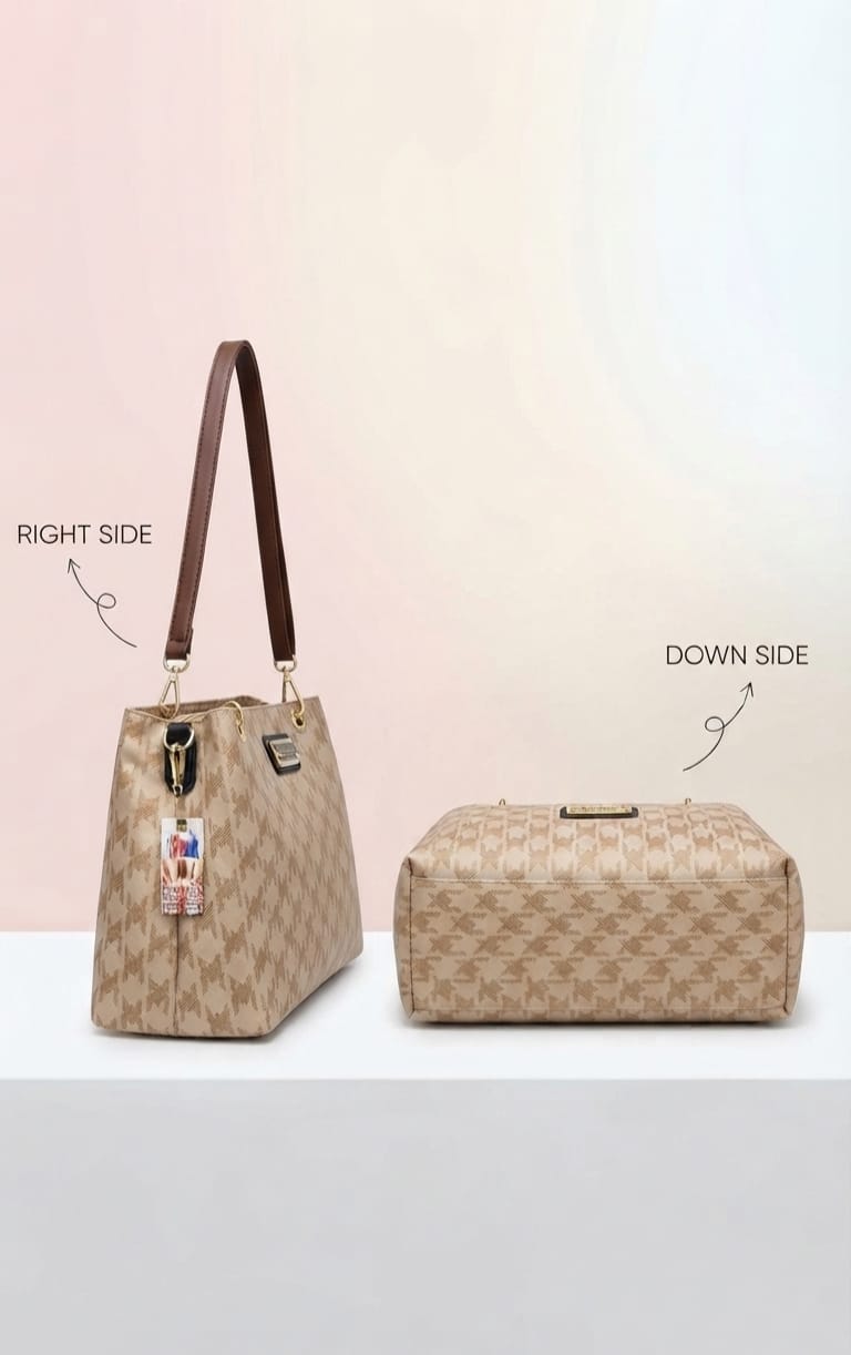 Imported Premium PU Leather Sling Bag for Girls | 3-Zip 3-Compartment Crossbody Bag