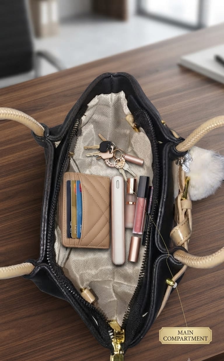 Imported Premium PU Leather Sling Bag for Girls | Sleek Single-Zip Daily Crossbody Bag