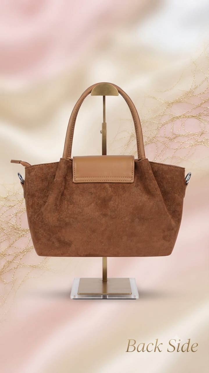 Minmin Premium PU Leather Mini Handbag for Women | Compact Single-Zip Daily Tote Bag