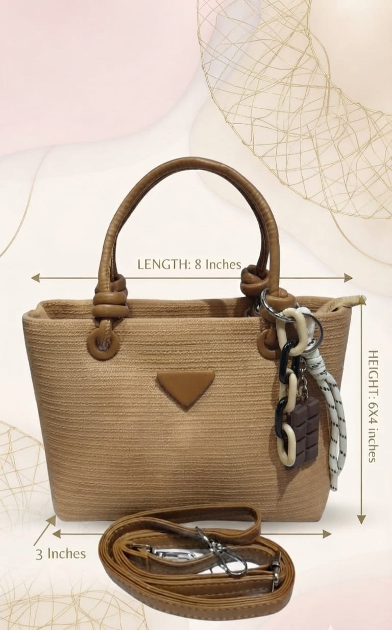 Minmin Premium PU Leather Mini Handbag for Girls & Women | Compact Daily Tote Bag