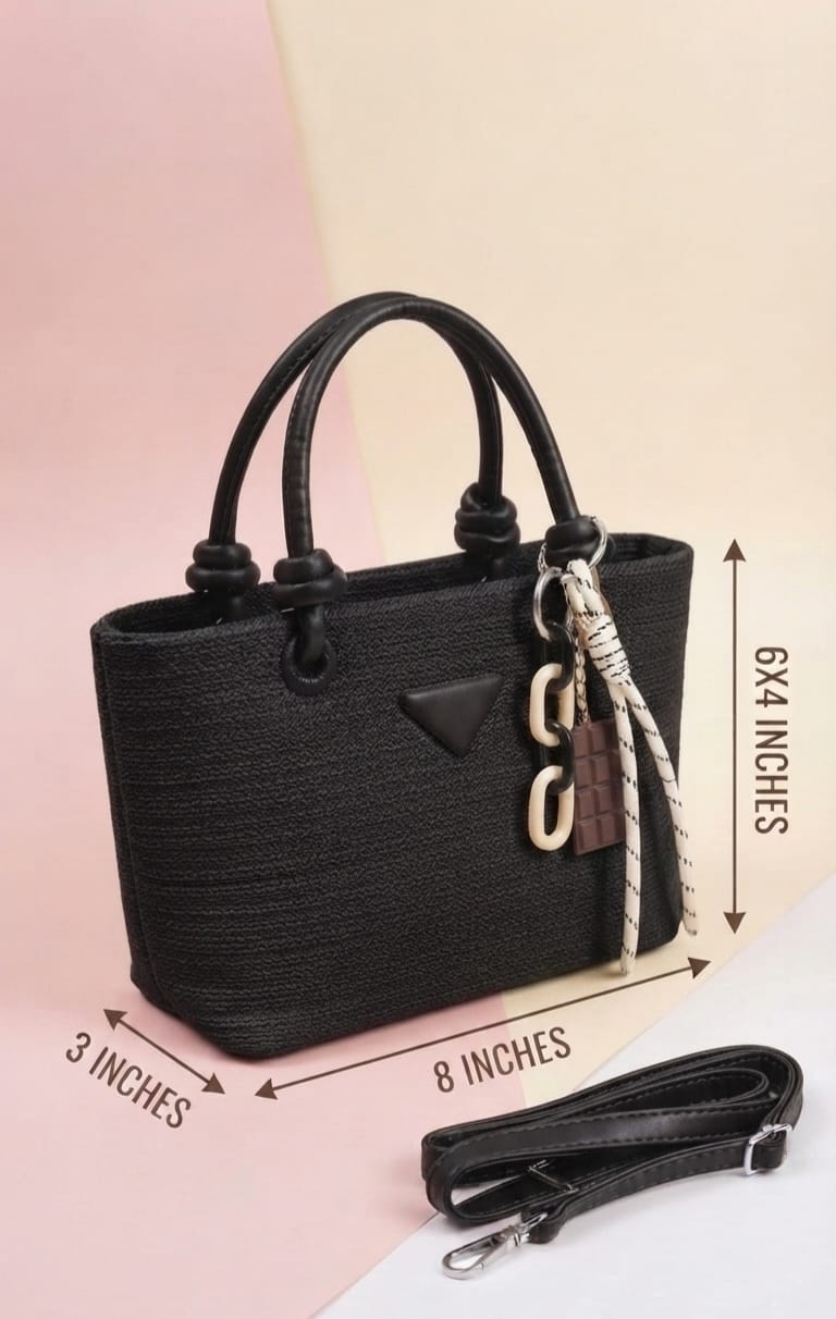 Minmin Premium PU Leather Mini Handbag for Girls & Women | Compact Daily Tote Bag