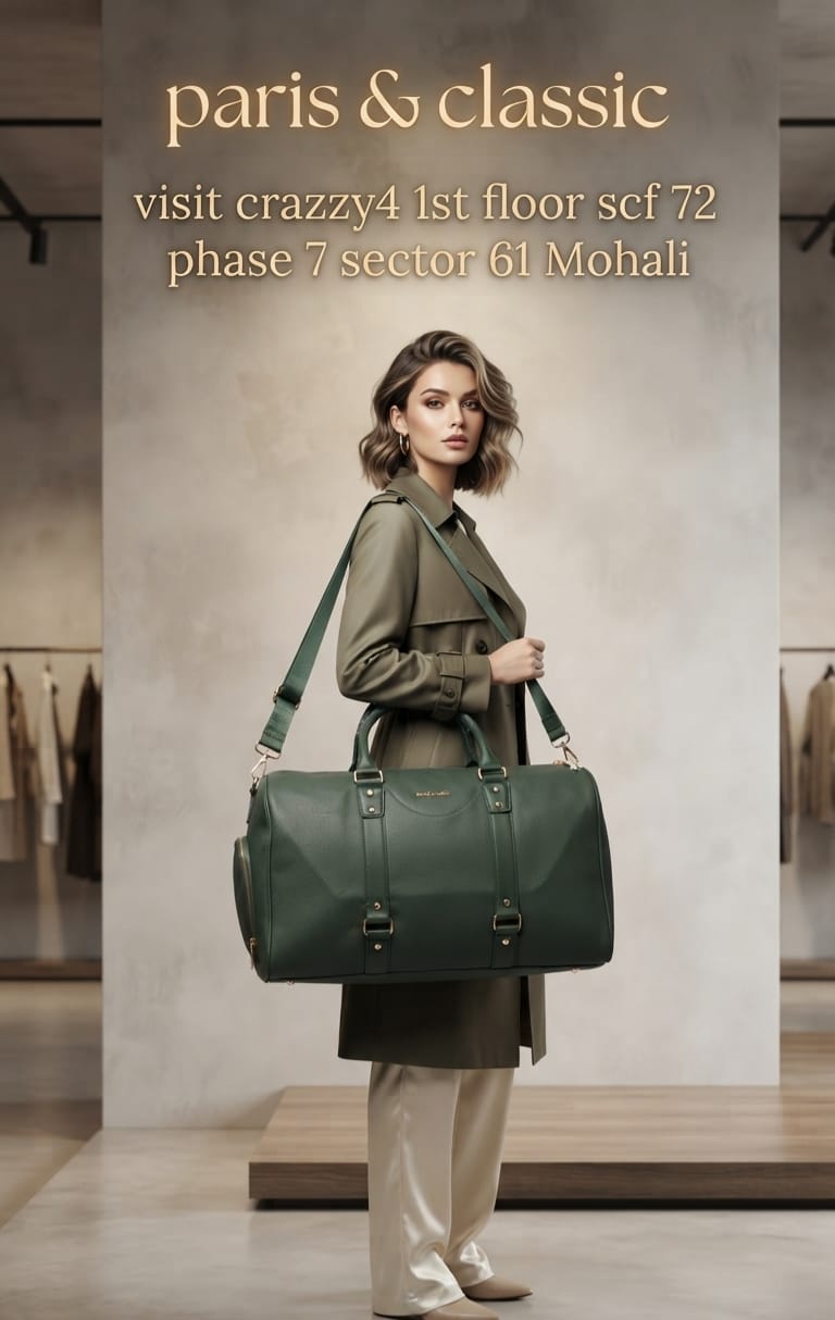 Peris & Classic Premium PU Leather Travel Duffle Bag | Spacious 3-Compartment Overnighter & Weekend Holdall