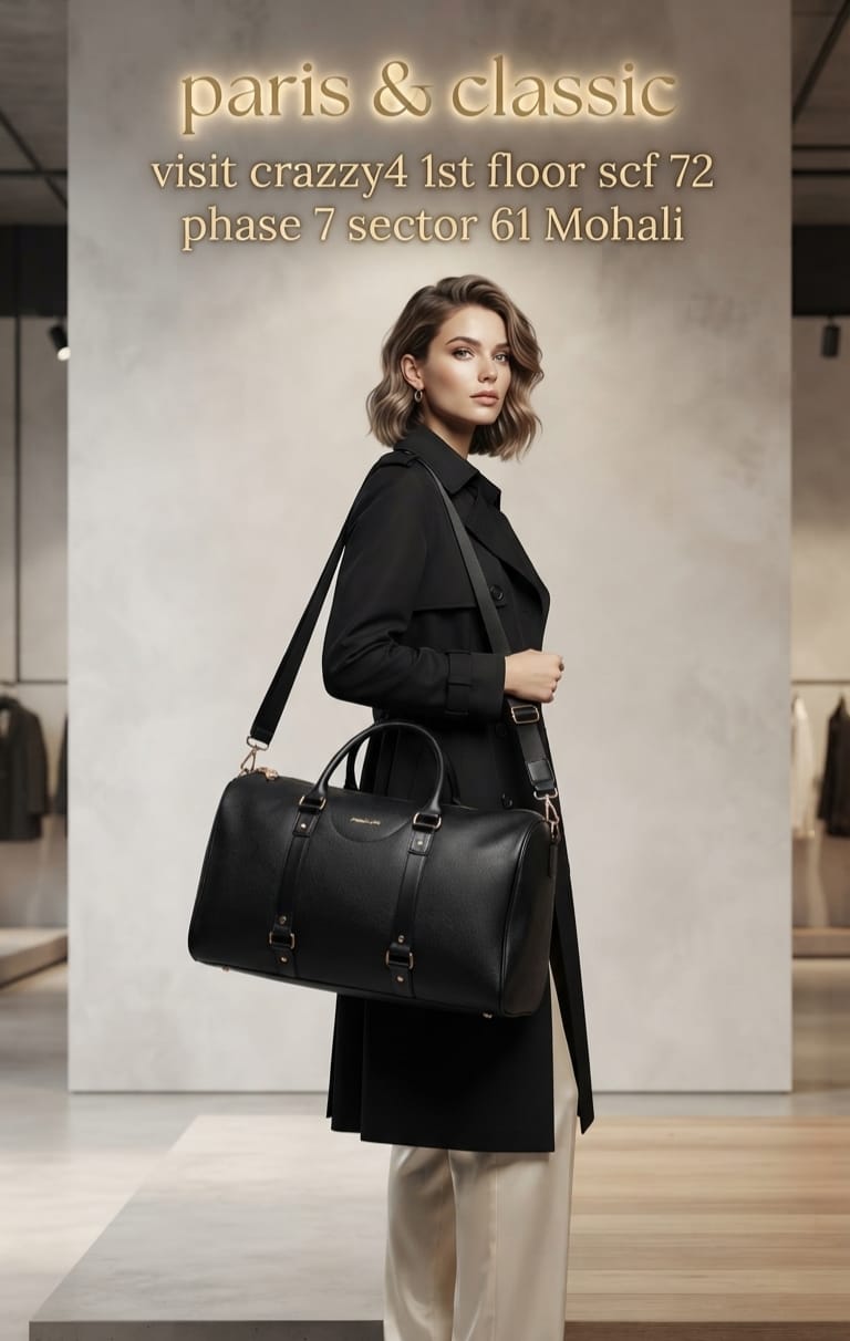 Peris & Classic Premium PU Leather Travel Duffle Bag | Spacious 3-Compartment Overnighter & Weekend Holdall