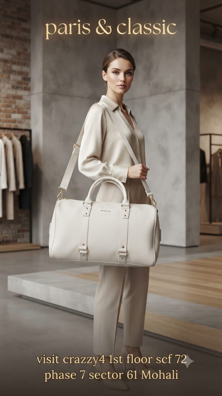 Peris & Classic Premium PU Leather Travel Duffle Bag | Spacious 3-Compartment Overnighter & Weekend Holdall