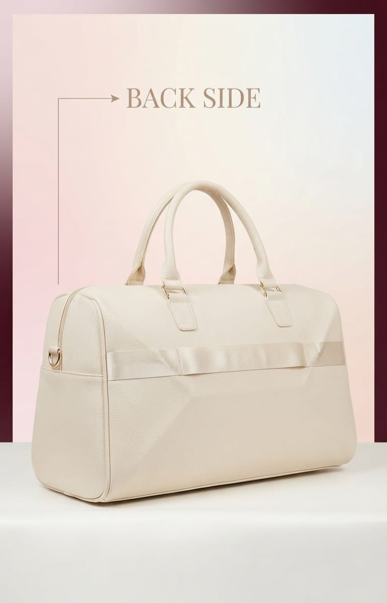 Peris & Classic Premium PU Leather Travel Duffle Bag | Spacious 3-Compartment Overnighter & Weekend Holdall