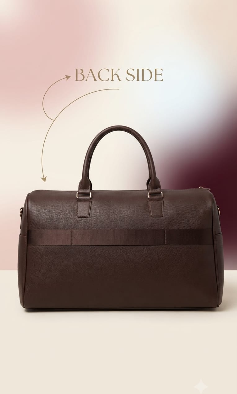 Peris & Classic Premium PU Leather Travel Duffle Bag | Spacious 3-Compartment Overnighter & Weekend Holdall