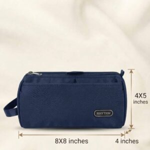 Rytham Pure Sateen Shaving & Accessories Travel Kit | 2-Zip Multi-Purpose Pouch for Men