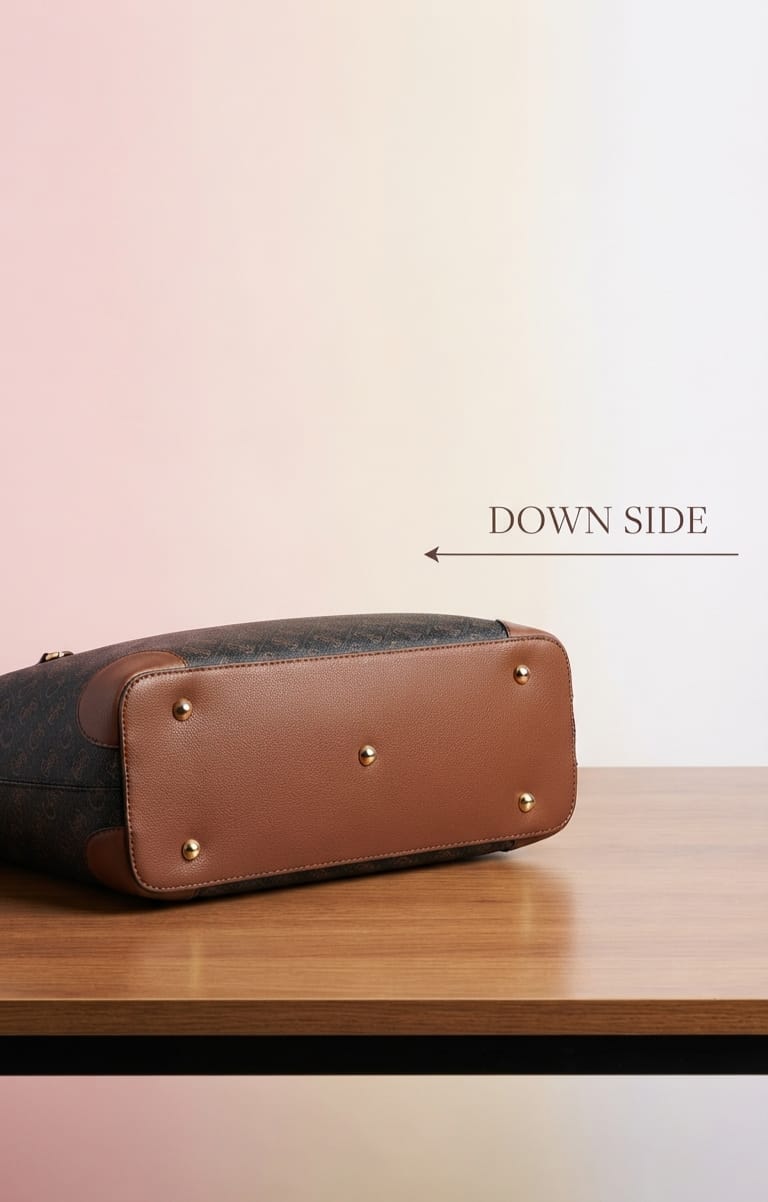 Adda & Perris Premium PU Leather Tote Bag for Women | 2-Compartment Office & Travel Carryall