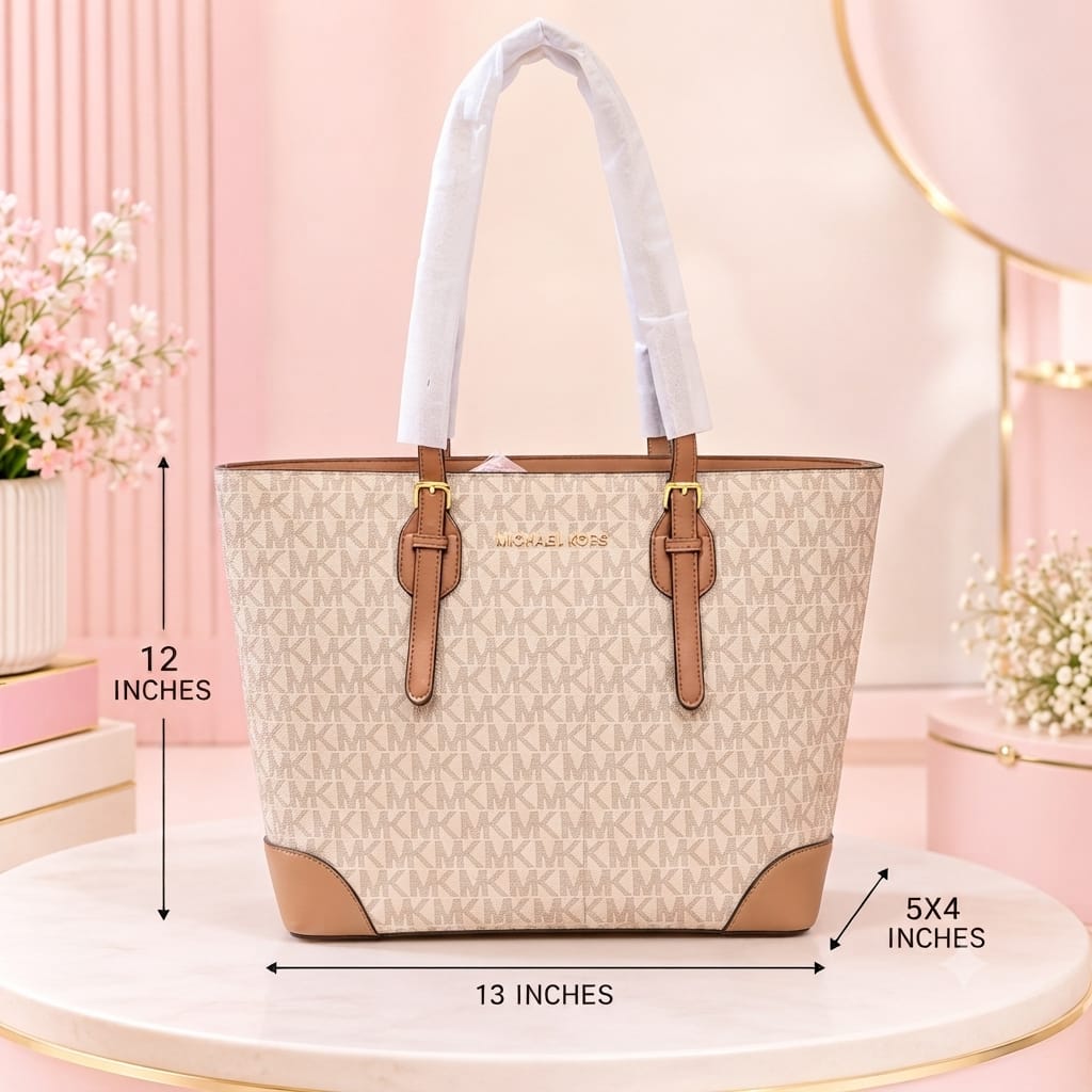 Adda & Perris Premium PU Leather Tote Bag for Women | 2-Compartment Office & Travel Carryall