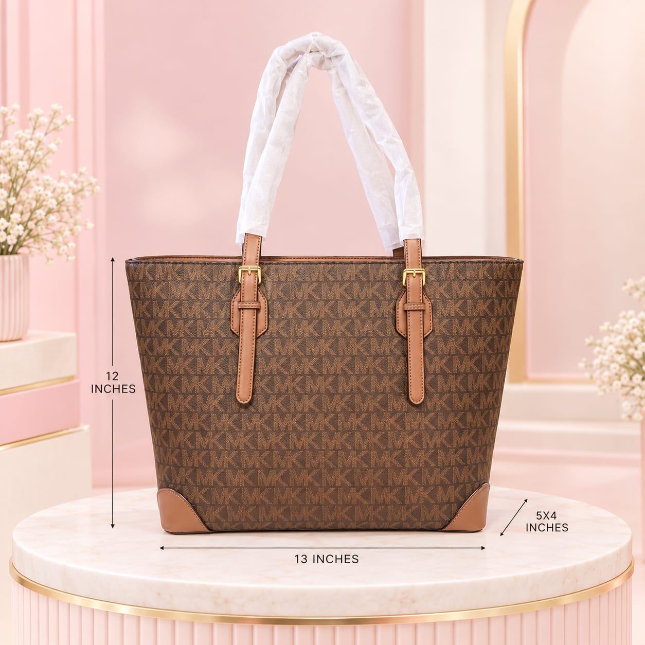 Adda & Perris Premium PU Leather Tote Bag for Women | 2-Compartment Office & Travel Carryall
