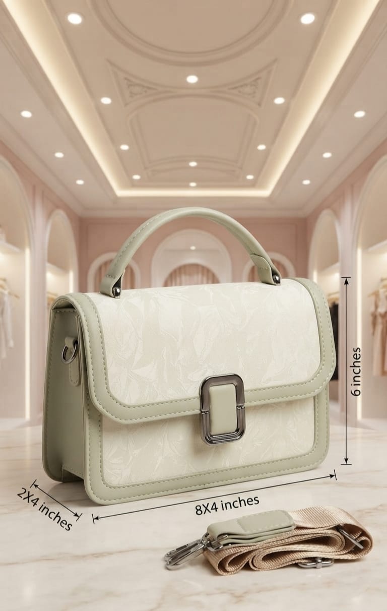 Imported High-End PU Leather Sling Bag for Girls & Women | 3-Compartment Crossbody Bag for Any Occasion