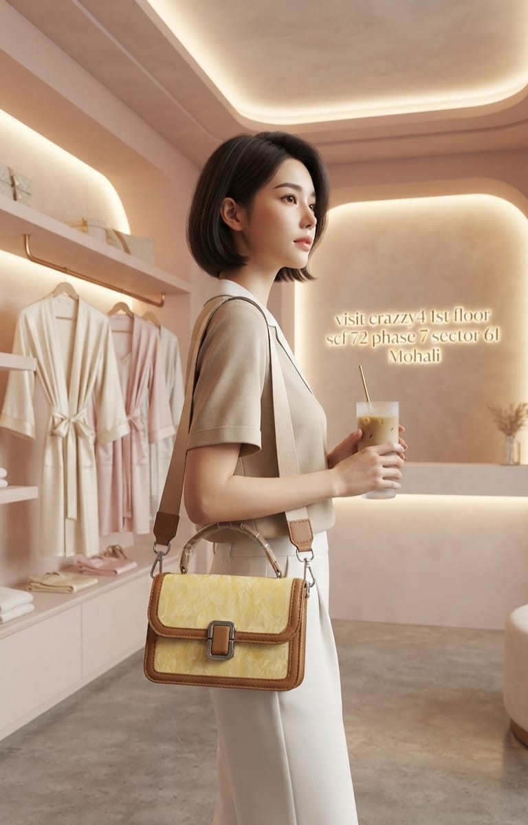 Imported High-End PU Leather Sling Bag for Girls & Women | 3-Compartment Crossbody Bag for Any Occasion