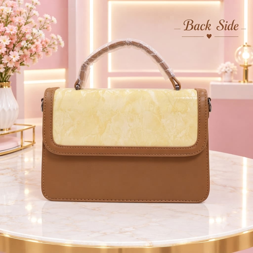 Imported High-End PU Leather Sling Bag for Girls & Women | 3-Compartment Crossbody Bag for Any Occasion