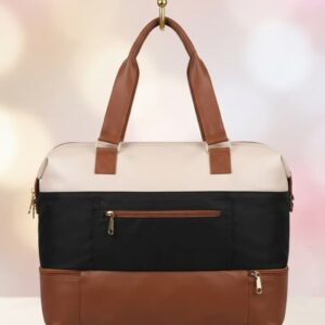 Imported High-End Travel Duffle & Multi-Purpose Carryall Bag | 3-Compartment Shopping & Weekender Holdall