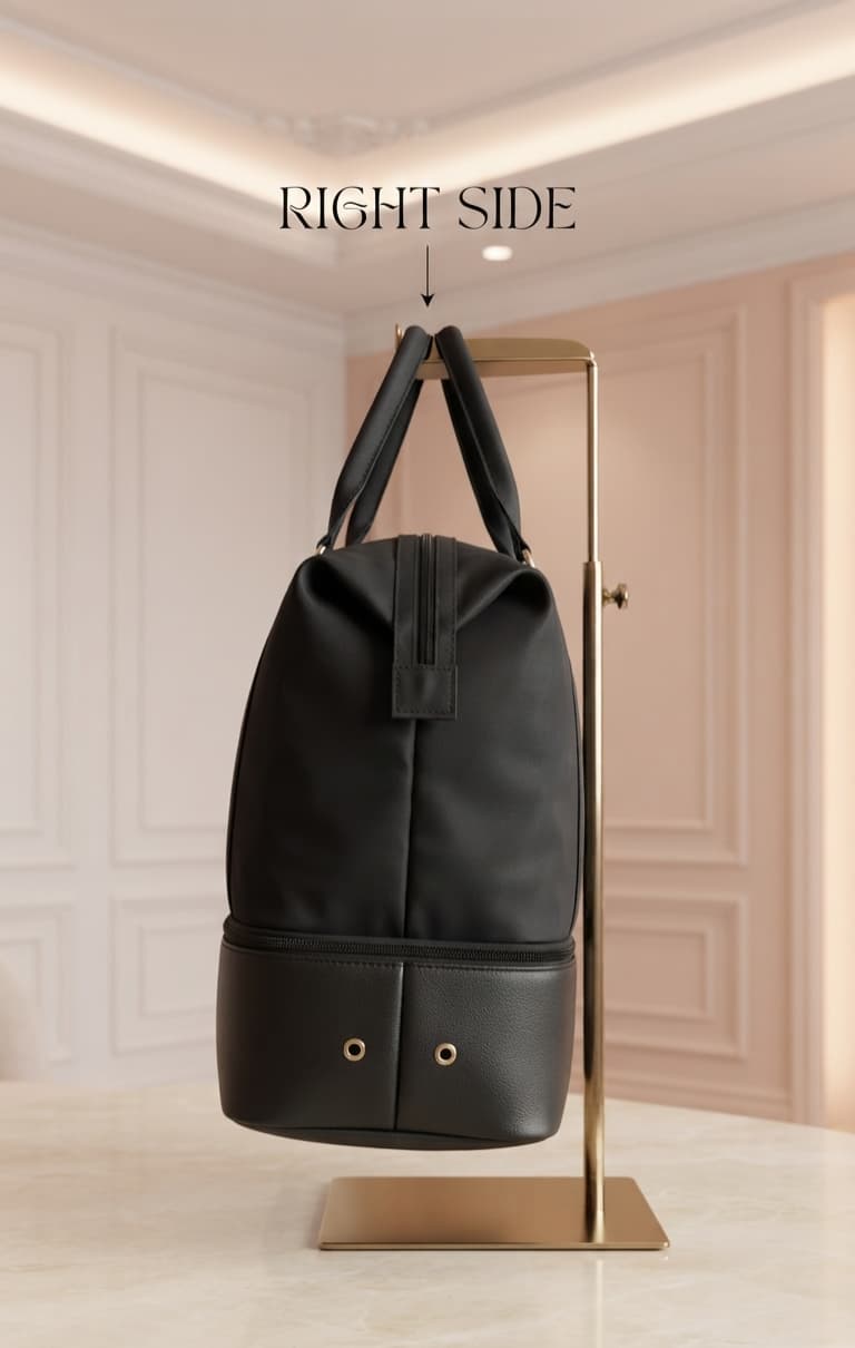 Imported High-End Travel Duffle & Multi-Purpose Carryall Bag | 3-Compartment Shopping & Weekender Holdall