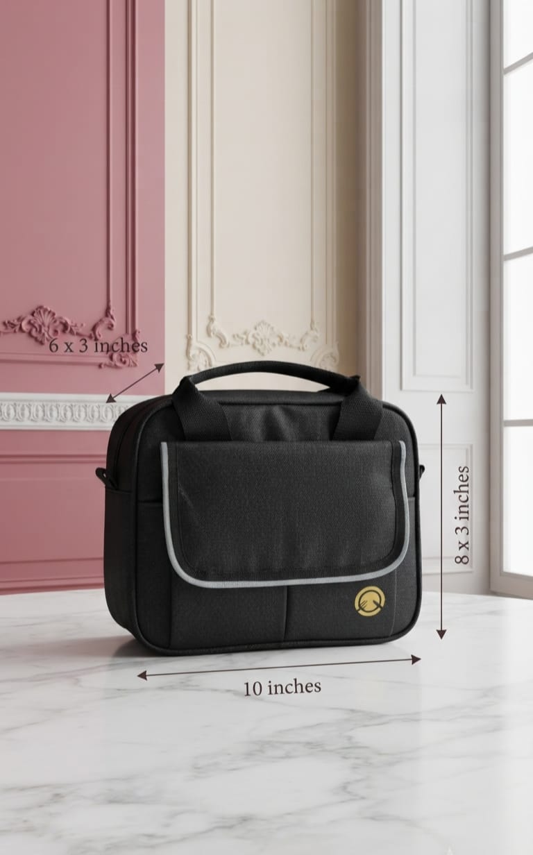 Imported Heavy Matty Insulated Lunch Bag for Office, School & Picnic | Compact Tiffin Carrier & Meal Organizer Pouch