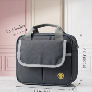 Imported Heavy Matty Insulated Lunch Bag for Office, School & Picnic | Compact Tiffin Carrier & Meal Organizer Pouch